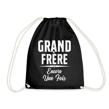 Grand Frère Encore Une Fois Annonce Grossesse - Sac de sport léger - noir - Devant