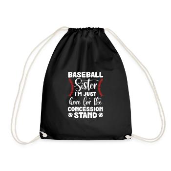 Soeur de baseball - Sac de sport léger - noir - Devant