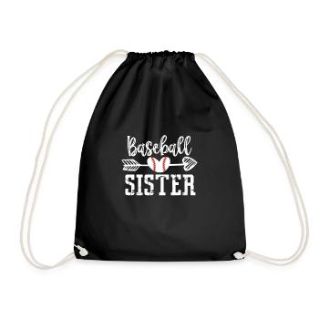 Soeur de baseball - Sac de sport léger - noir - Devant