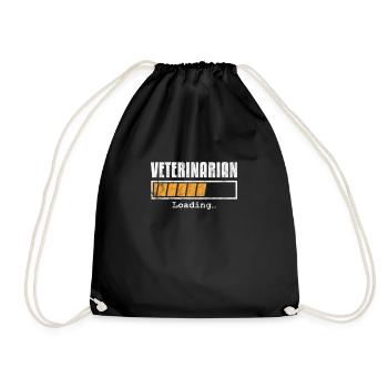 Vétérinaire vétérinaire Cadeau vétérinaire - Sac de sport léger - noir - Devant