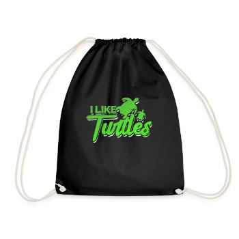 Tortue - Sac de sport léger - noir - Devant