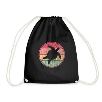 Tortue - Sac de sport léger - noir - Devant