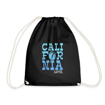 California USA Holidays America Gift - Drawstring Bag - black - Front