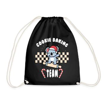 Équipe de cuisson des biscuits de Noël - Sac de sport léger - noir - Devant