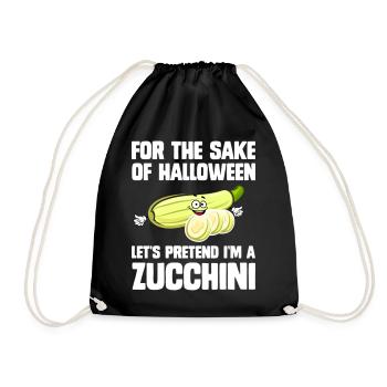 For The Sake Of Halloween Let's Pretent - Drawstring Bag - black - Front