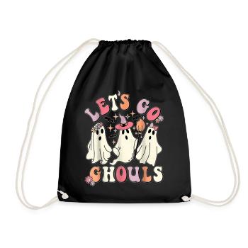 Let's Go Ghouls - Drawstring Bag - black - Front