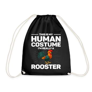 C’est mon costume humain je suis vraiment coq - Sac de sport léger - noir - Devant