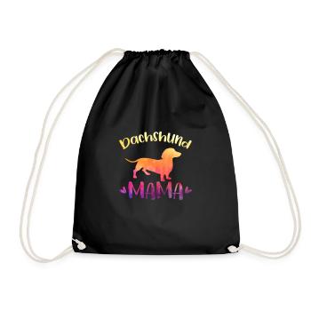 Dachshund Mama Dog Dogs Dachshund Teckel Cadeau - Sac de sport léger - noir - Devant