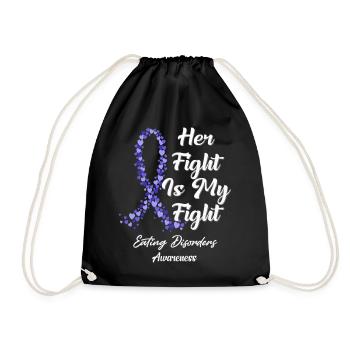 Her Fight Is My Fight In This Family We Fight - Turnbeutel - Schwarz - Vorne