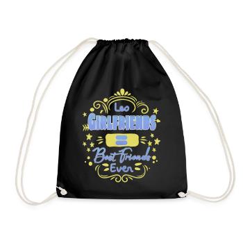 Leo Girlfriends Best Friends Ever Valentine - Sac de sport léger - noir - Devant