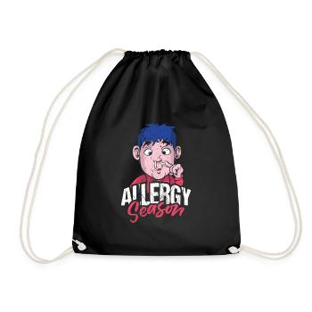 Cadeau de chemise de saison des allergies - Sac de sport léger - noir - Devant