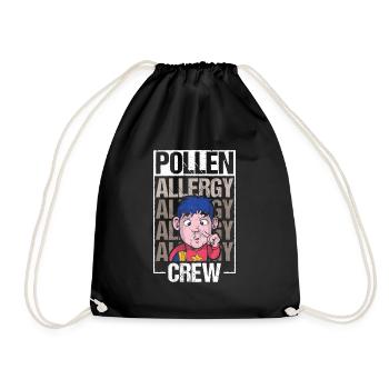 Cadeau de chemise d’équipage contre les allergies au pollen - Sac de sport léger - noir - Devant