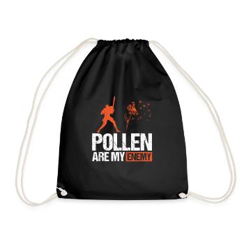 Le pollen est mon ennemi Allergie à la chemise - Sac de sport léger - noir - Devant