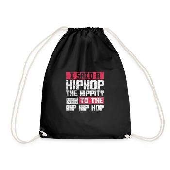 Hip Hop - Turnbeutel - Schwarz - Vorne