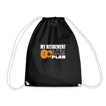 Retraite Guitariste Pension Pension Cadeau de retraité - Sac de sport léger - noir - Devant