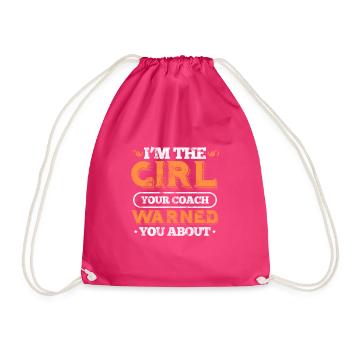 Fille de softball - Sac de sport léger - fuchsia - Devant