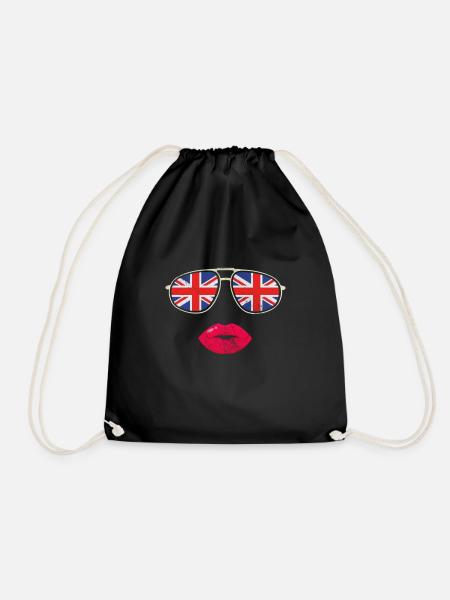 United Kingdom - Drawstring Bag - black