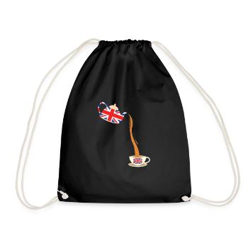 United Kingdom UK England Great Britain Gift - Drawstring Bag - black - Front