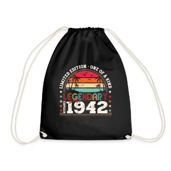 Légende Novembre 1942 80e anniversaire Cadeau Fun - Sac de sport léger - noir - Devant