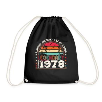 Légende Novembre 1978 44e anniversaire Cadeau Fun - Sac de sport léger - noir - Devant