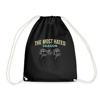 The Most Hated Season Pollen Hay Fever - Drawstring Bag - black - Front