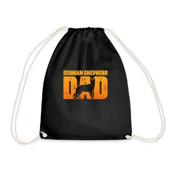 Père berger allemand - Sac de sport léger - noir - Devant