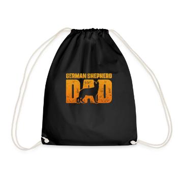 Berger allemand Cadeau de la fête des pères - Sac de sport léger - noir - Devant