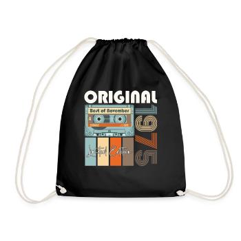 Novembre né en 1975 47e cadeau d'anniversaire - Sac de sport léger - noir - Devant