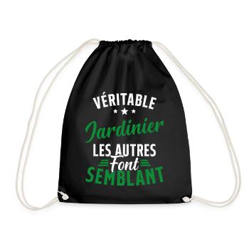 Véritable Jardinier Les Autres Font Semblant - Sac de sport léger - noir - Devant