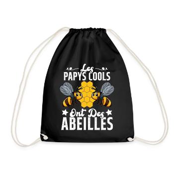 Les Papys Cools Ont Des Abeilles Cadeau Apiculteur - Sac de sport léger - noir - Devant