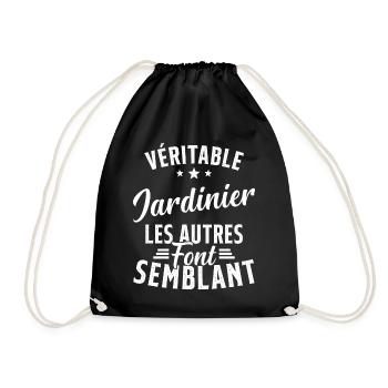 Véritable Jardinier Les Autres Font Semblant - Sac de sport léger - noir - Devant