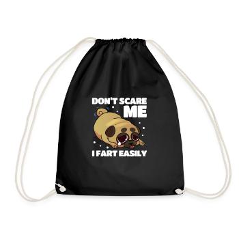 Carlin Chien Chien Ami Pet Pug Pug Pug Cadeau - Sac de sport léger - noir - Devant