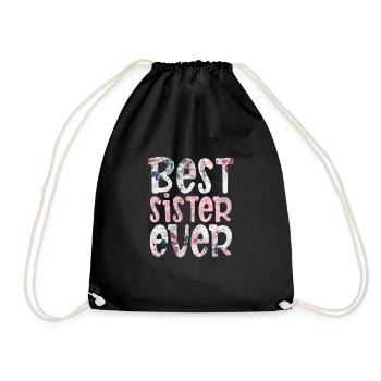 Soeur Frère Frères et sœurs Cadeau de famille - Sac de sport léger - noir - Devant