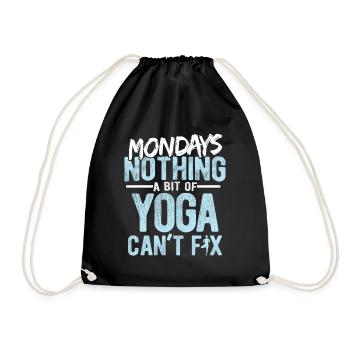 Yogalehrer Spruch Für Yogi Yoga - Turnbeutel - Schwarz - Vorne