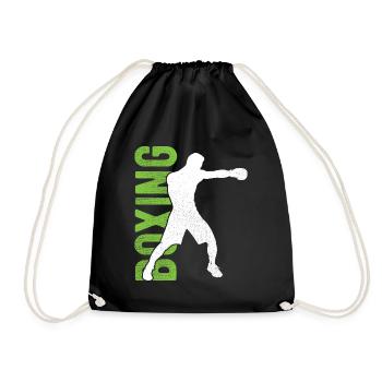 Boxsport Boxing - Turnbeutel - Schwarz - Vorne