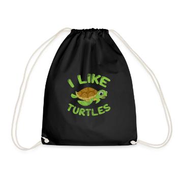 Tortue - Sac de sport léger - noir - Devant