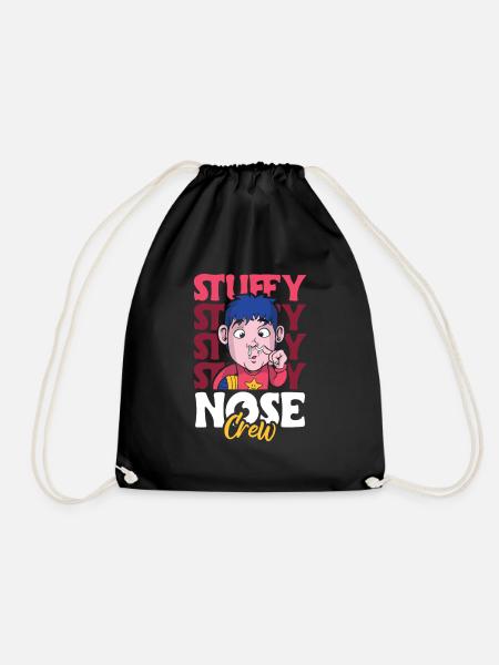 Stuffy Nose Crew Shirt Geschenk - Turnbeutel - Schwarz