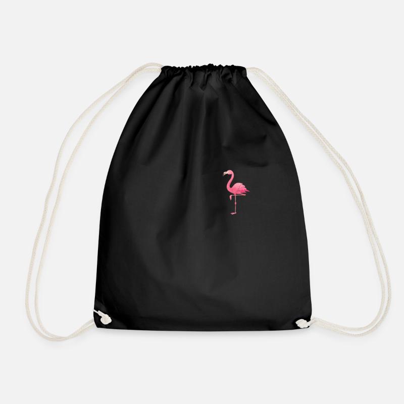 Flamingo - Turnbeutel - Schwarz