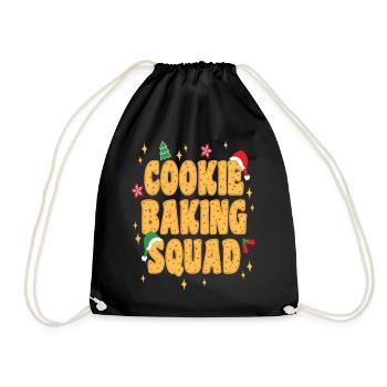 Cookie Baking Squad Christmas - Drawstring Bag - black - Front