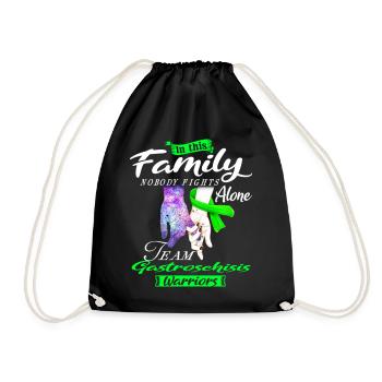 Dans cette famille, personne ne lutte seul Gastroschisis - Sac de sport léger - noir - Devant
