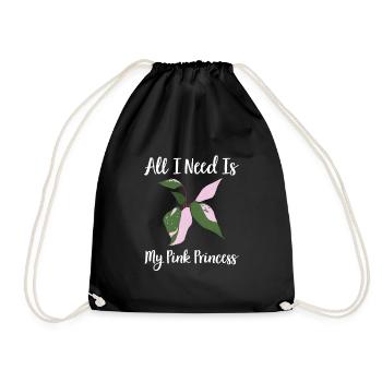 Hobby gardener | Houseplants Plants Gifts - Drawstring Bag - black - Front