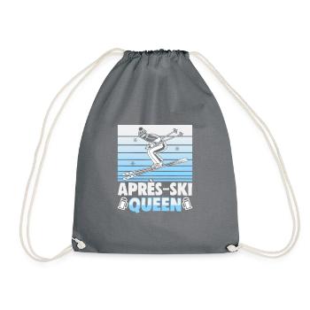 Skifahrer Apres Ski Queen Ski - Turnbeutel - Grau - Vorne