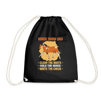 Equestrian and equestrian design for horse lovers - Drawstring Bag - black - Front