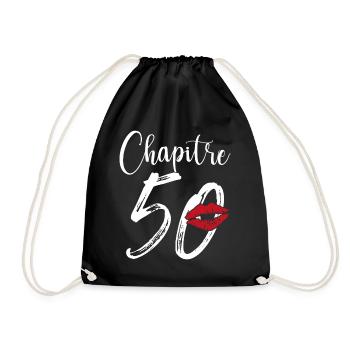 Chapitre 50 Ans Anniversaire Humour Cadeau - Sac de sport léger - noir - Devant