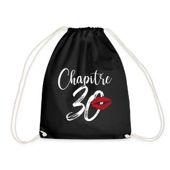 Chapitre 30 Ans Anniversaire Humour Cadeau - Sac de sport léger - noir - Devant