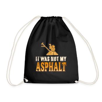 Concrete construction design for construction workers and construction site - Drawstring Bag - black - Front