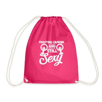 Cancer - Drawstring Bag - fuchsia - Front