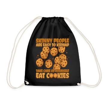 Cookie Quite Cookie Bakery - Drawstring Bag - black - Front