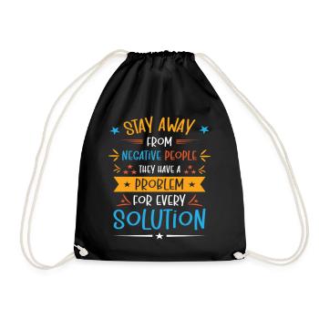 Solution Critical Thinkers Positive Motivation - Turnbeutel - Schwarz - Vorne