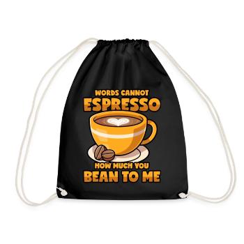Espresso disant Coffee Bean Coffee Pun - Sac de sport léger - noir - Devant